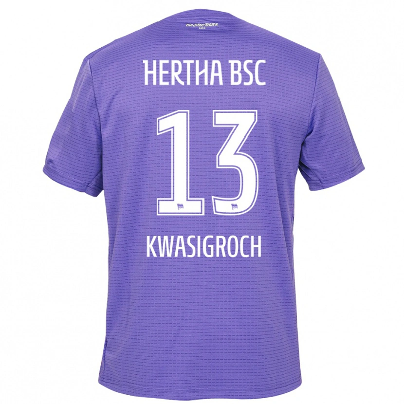 Danxen Donna Robert Kwasigroch #13 Maglia Gara Portiere Bianco Viola 2025/26 Maglietta