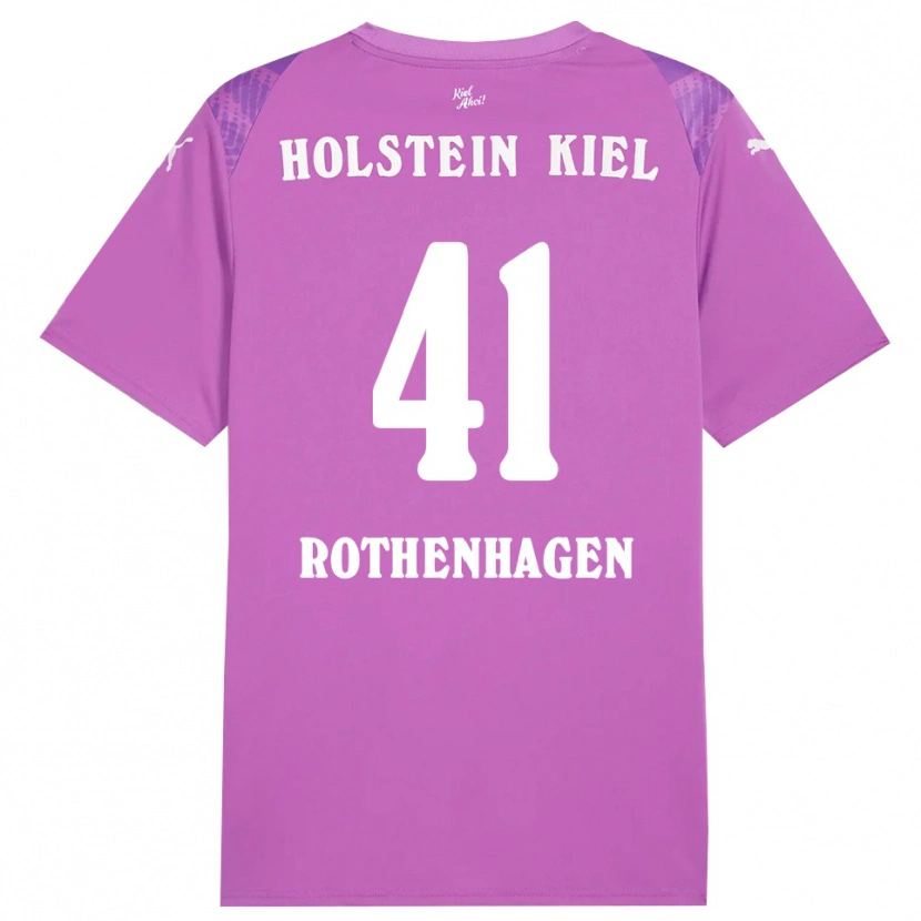 Danxen Donna Lio Rothenhagen #41 Maglia Gara Portiere Bianco Viola 2025/26 Maglietta