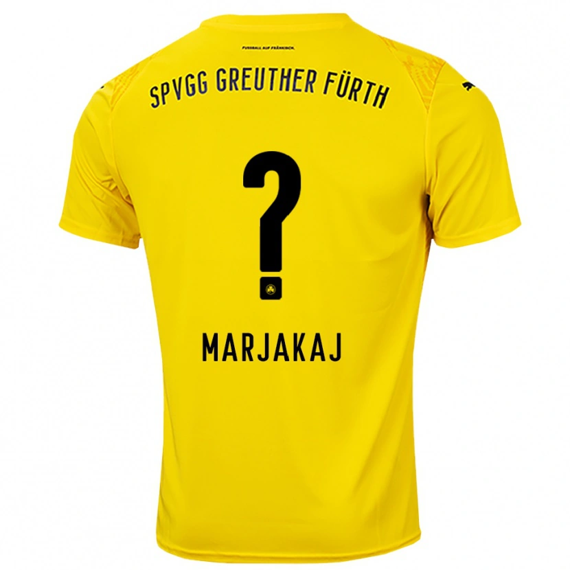Danxen Donna Sabina Marjakaj #0 Maglia Gara Portiere Giallo Nero 2025/26 Maglietta