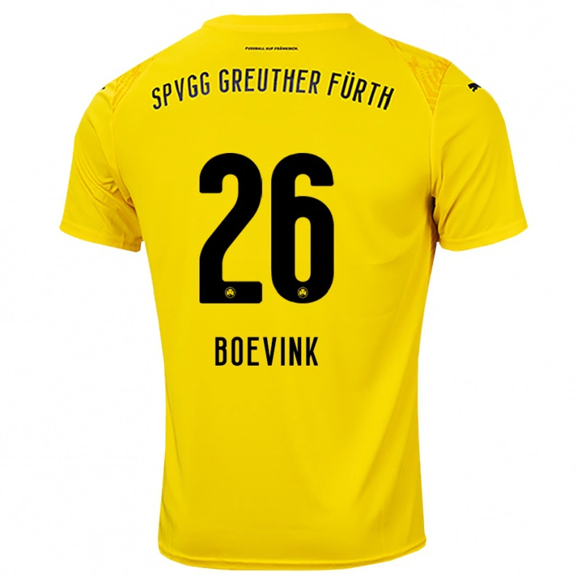 Danxen Donna Pelle Boevink #26 Maglia Gara Portiere Giallo Nero 2025/26 Maglietta