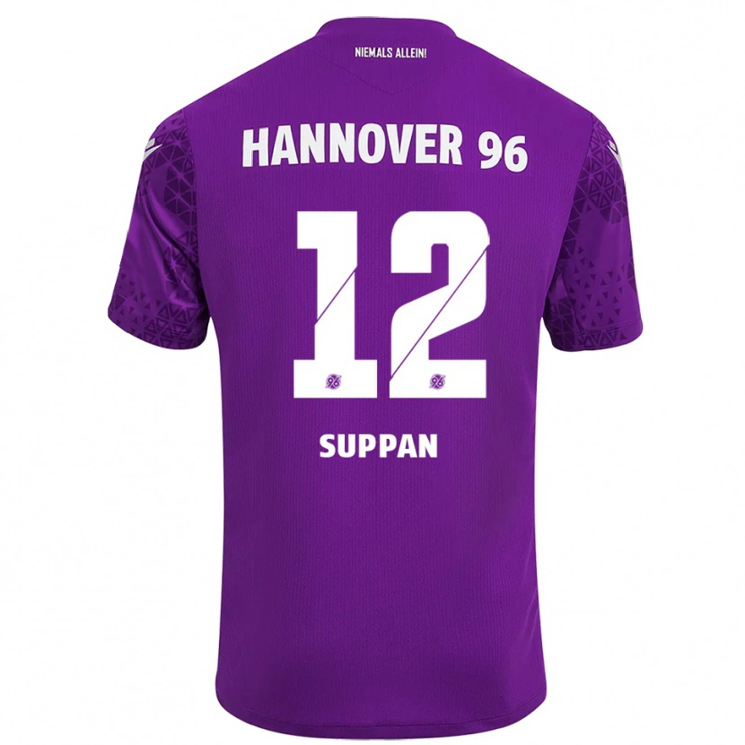 Danxen Donna Jannik Suppan #12 Maglia Gara Portiere Bianco Viola 2025/26 Maglietta