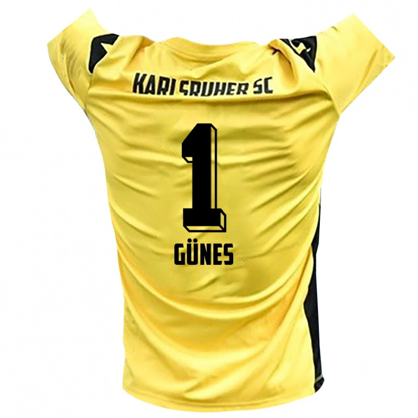 Danxen Donna Kamil Günes #1 Maglia Gara Portiere Giallo Nero 2025/26 Maglietta