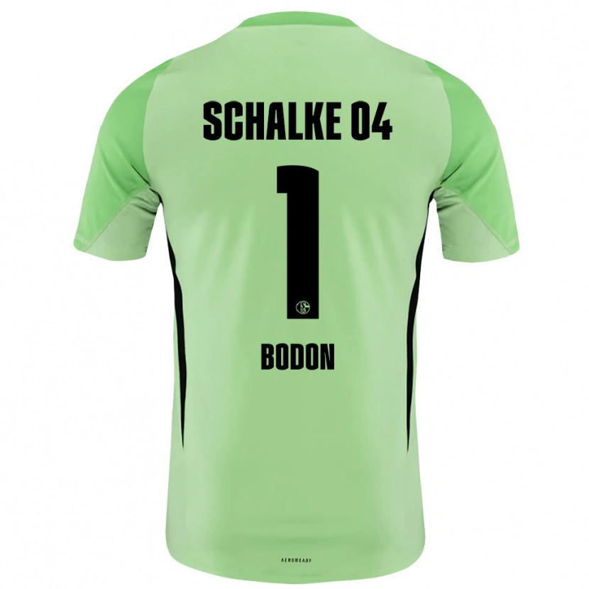 Danxen Donna Nick Bodon #1 Maglia Gara Portiere Verde Chiaro Nero 2025/26 Maglietta