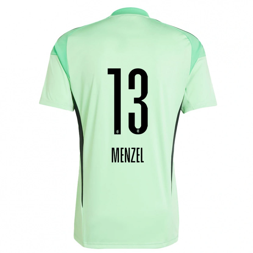 Danxen Donna Phillip Menzel #13 Maglia Gara Portiere Verde Chiaro Nero 2025/26 Maglietta