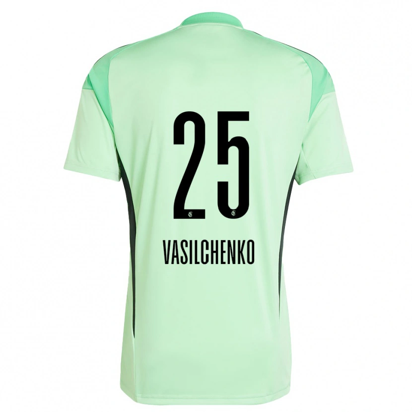 Danxen Donna Leonard Vasilchenko #25 Maglia Gara Portiere Verde Chiaro Nero 2025/26 Maglietta