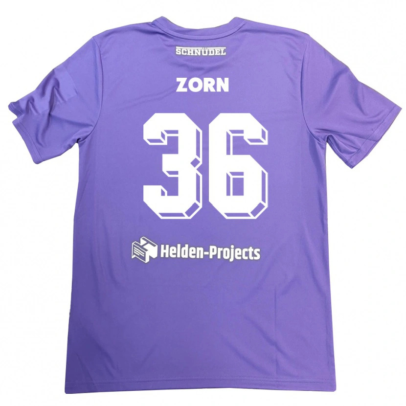 Danxen Donna Emil Zorn #36 Maglia Gara Portiere Bianco Viola 2025/26 Maglietta