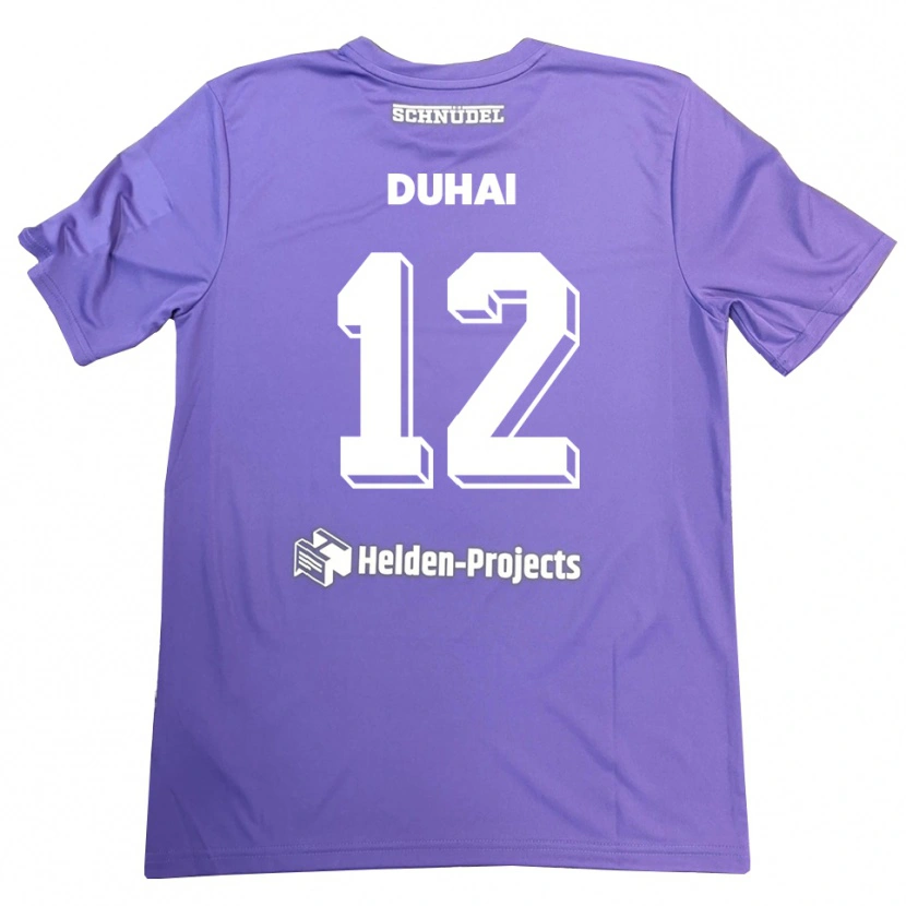 Danxen Donna Konstantin Duhai #12 Maglia Gara Portiere Bianco Viola 2025/26 Maglietta