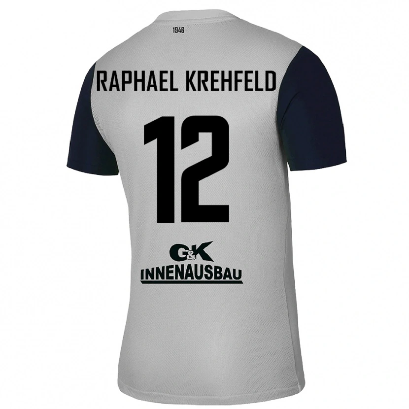 Danxen Donna Luca Raphael Krehfeld #12 Maglia Gara Portiere Grigio Nero 2025/26 Maglietta
