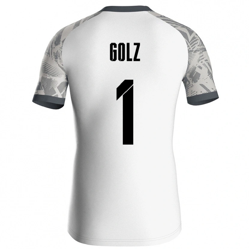 Danxen Donna Jakob Golz #1 Maglia Gara Portiere Bianco Grigio 2025/26 Maglietta