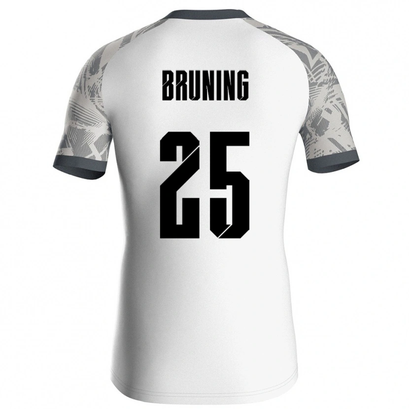 Danxen Donna Malte Brüning #25 Maglia Gara Portiere Bianco Grigio 2025/26 Maglietta