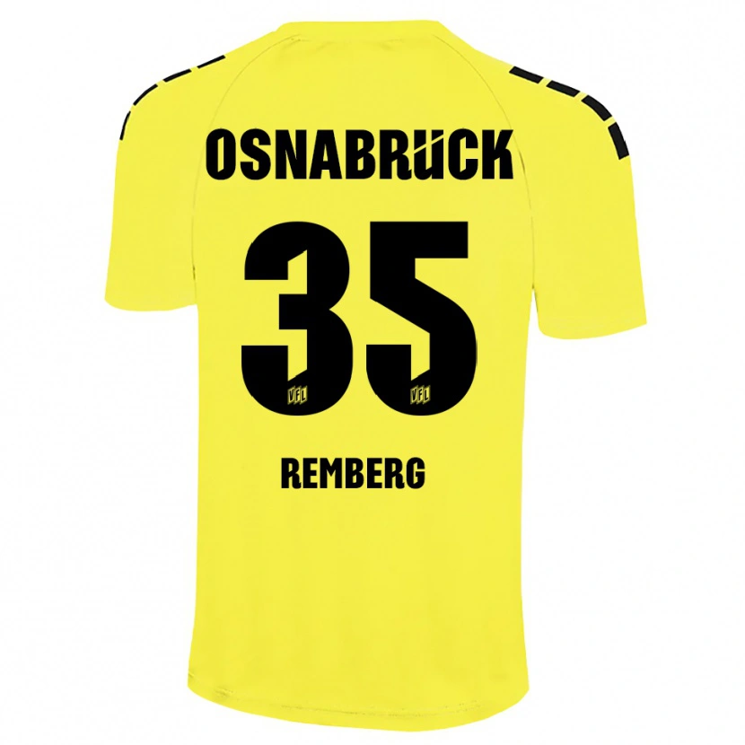Danxen Donna Mats Remberg #35 Maglia Gara Portiere Giallo Nero 2025/26 Maglietta