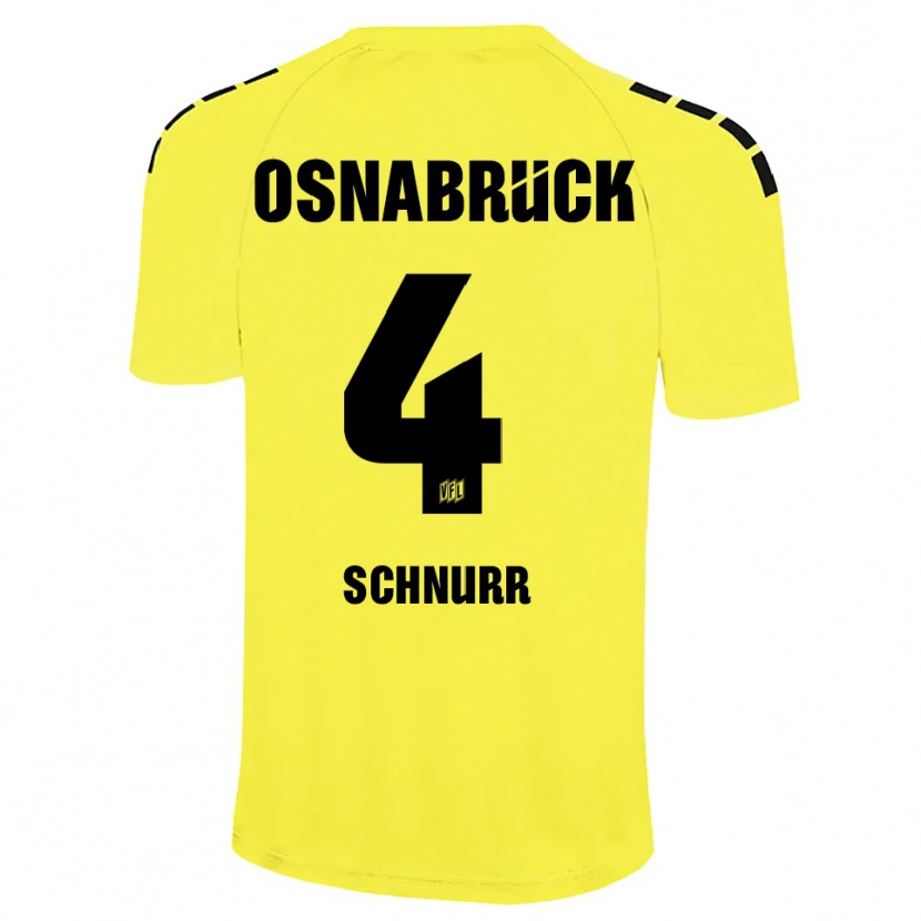 Danxen Donna Maxim Schnurr #4 Maglia Gara Portiere Giallo Nero 2025/26 Maglietta