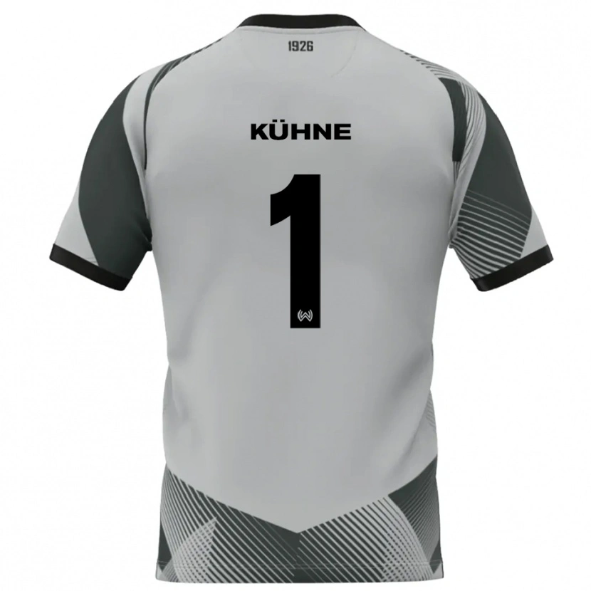 Danxen Donna Lars Kühne #1 Maglia Gara Portiere Bianco Grigio Chiaro 2025/26 Maglietta
