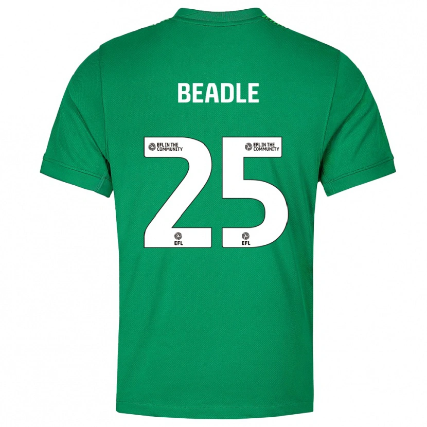 Danxen Donna James Beadle #25 Maglia Gara Portiere Verde Bianco 2025/26 Maglietta