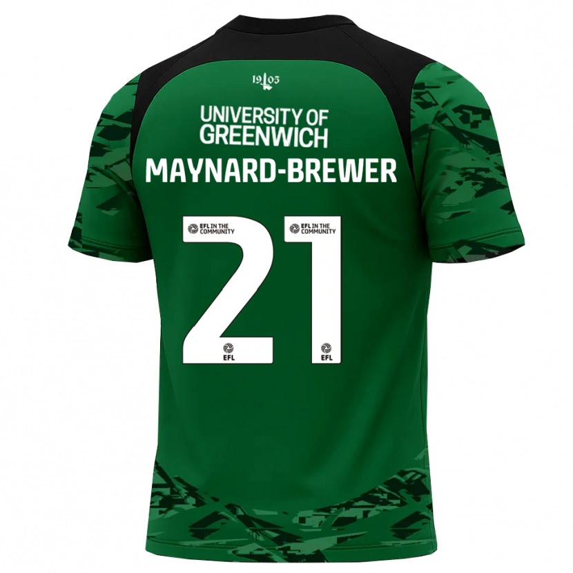 Danxen Donna Ashley Maynard-Brewer #21 Maglia Gara Portiere Verde Nero 2025/26 Maglietta