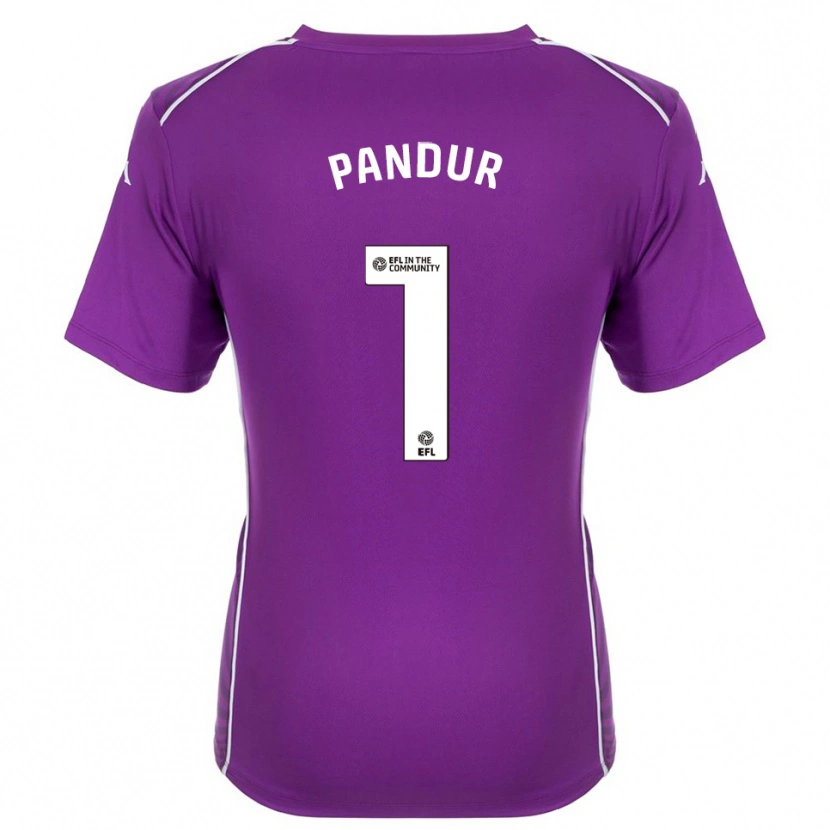 Danxen Donna Ivor Pandur #1 Maglia Gara Portiere Viola Bianco 2025/26 Maglietta