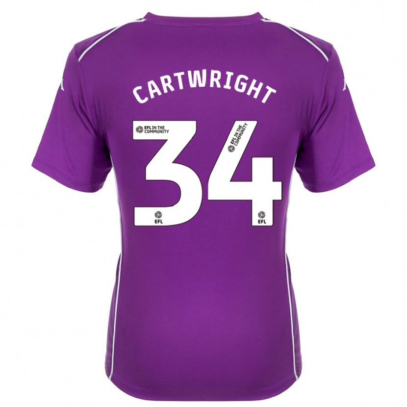 Danxen Donna Harvey Cartwright #34 Maglia Gara Portiere Viola Bianco 2025/26 Maglietta