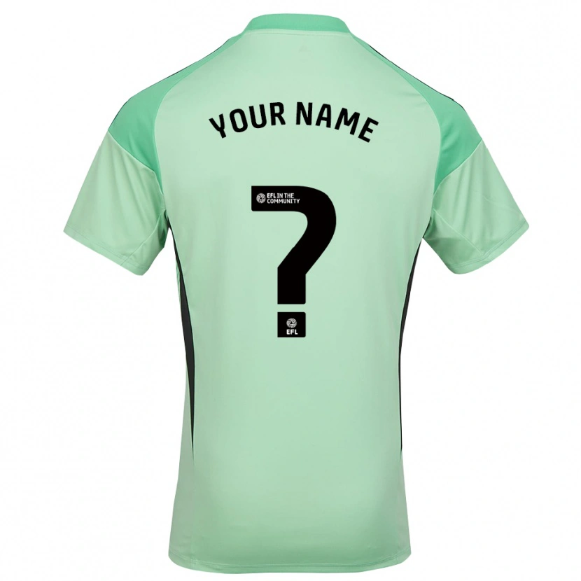 Danxen Donna Leicester City Maglia Gara Portiere Verde Chiaro Nero 2025/26 Maglietta