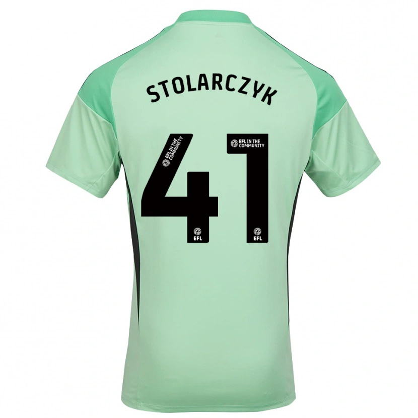 Danxen Donna Jakub Stolarczyk #41 Maglia Gara Portiere Verde Chiaro Nero 2025/26 Maglietta