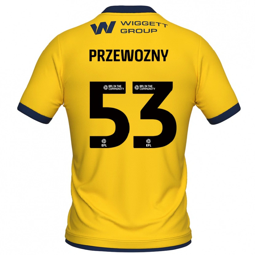 Danxen Donna Jakub Przewozny #53 Maglia Gara Portiere Giallo Nero 2025/26 Maglietta