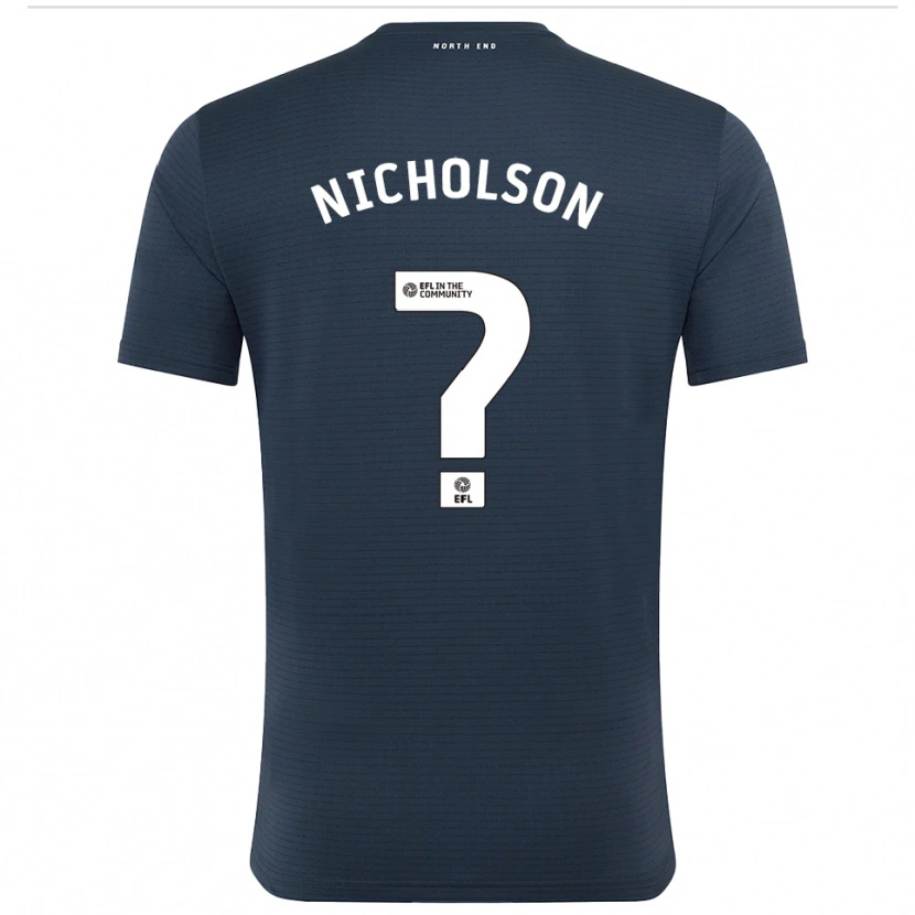 Danxen Donna Joseph Nicholson #0 Maglia Gara Portiere Nero Bianco 2025/26 Maglietta