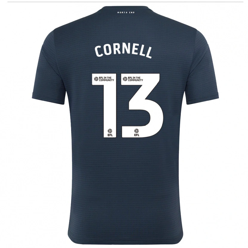 Danxen Donna David Cornell #13 Maglia Gara Portiere Nero Bianco 2025/26 Maglietta