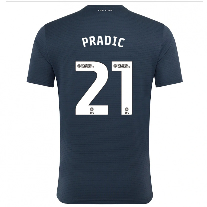 Danxen Donna James Pradic #21 Maglia Gara Portiere Nero Bianco 2025/26 Maglietta