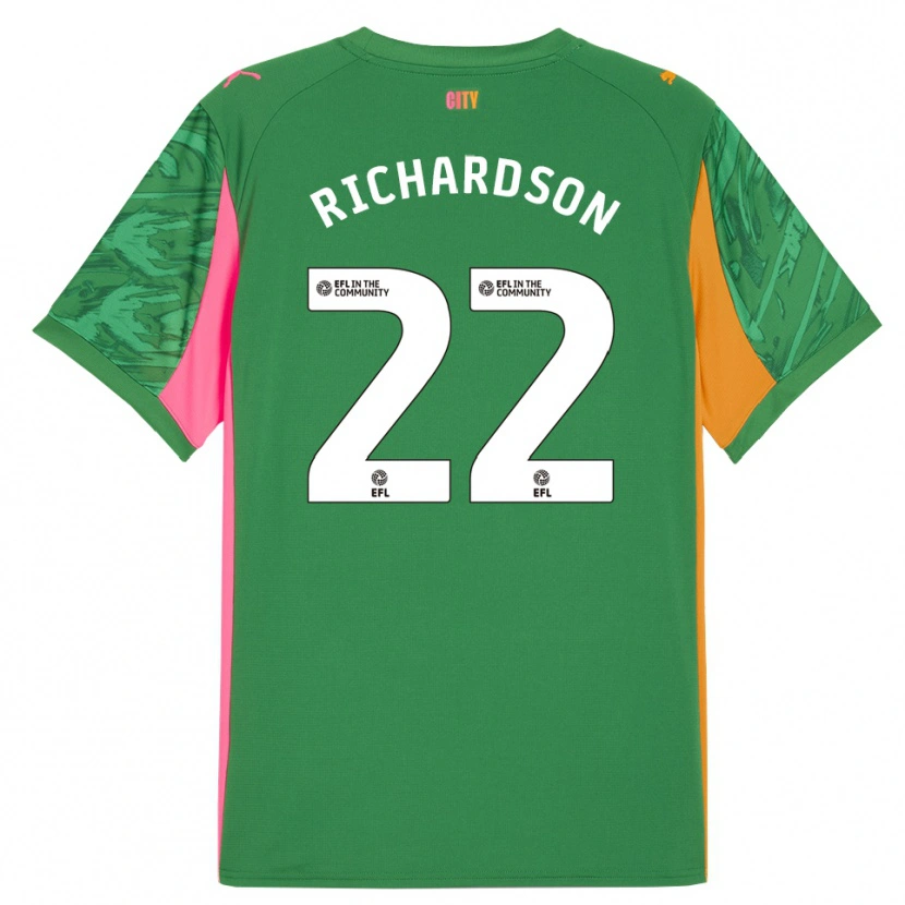 Danxen Donna Fran Stenson #22 Maglia Gara Portiere Verde Arancione 2025/26 Maglietta