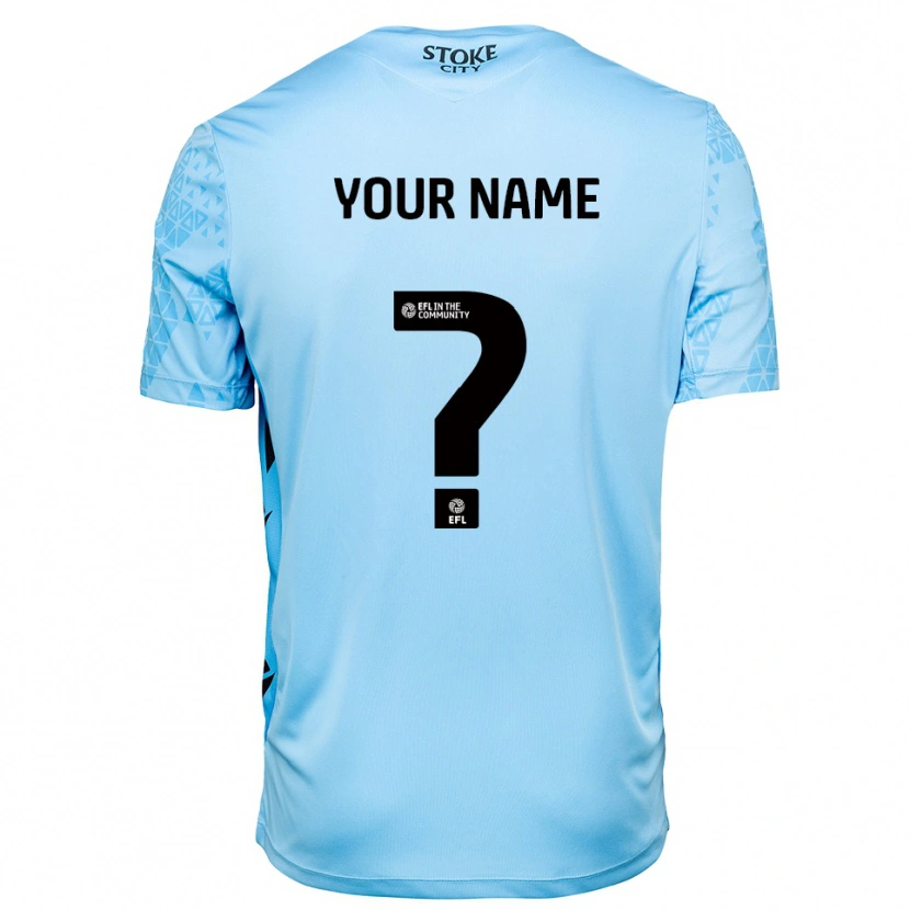 Danxen Donna Stoke City Maglia Gara Portiere Azzurro Nero 2025/26 Maglietta