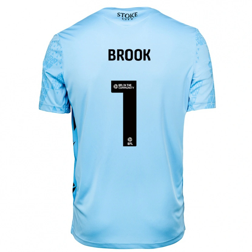 Danxen Donna Dominic Brook #1 Maglia Gara Portiere Azzurro Nero 2025/26 Maglietta
