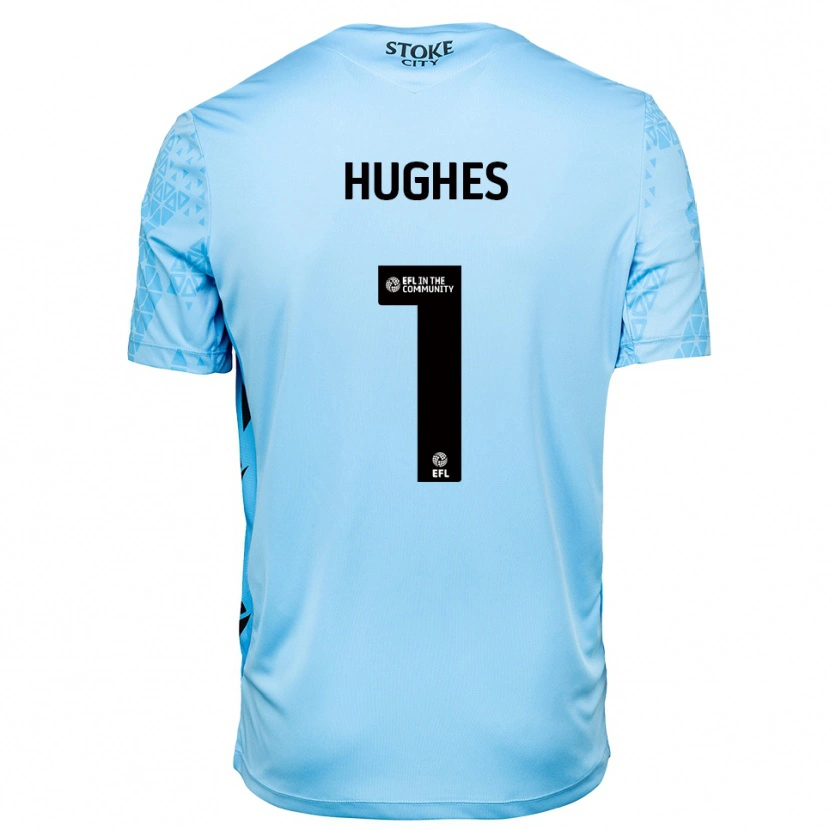 Danxen Donna Jonny Hughes #1 Maglia Gara Portiere Azzurro Nero 2025/26 Maglietta