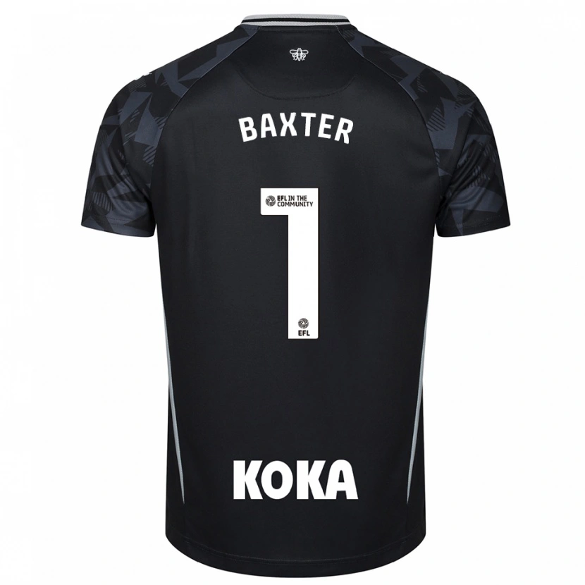Danxen Donna Nathan Baxter #1 Maglia Gara Portiere Nero Blu 2025/26 Maglietta