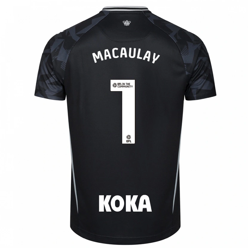 Danxen Donna Jonathan Macaulay #1 Maglia Gara Portiere Nero Blu 2025/26 Maglietta