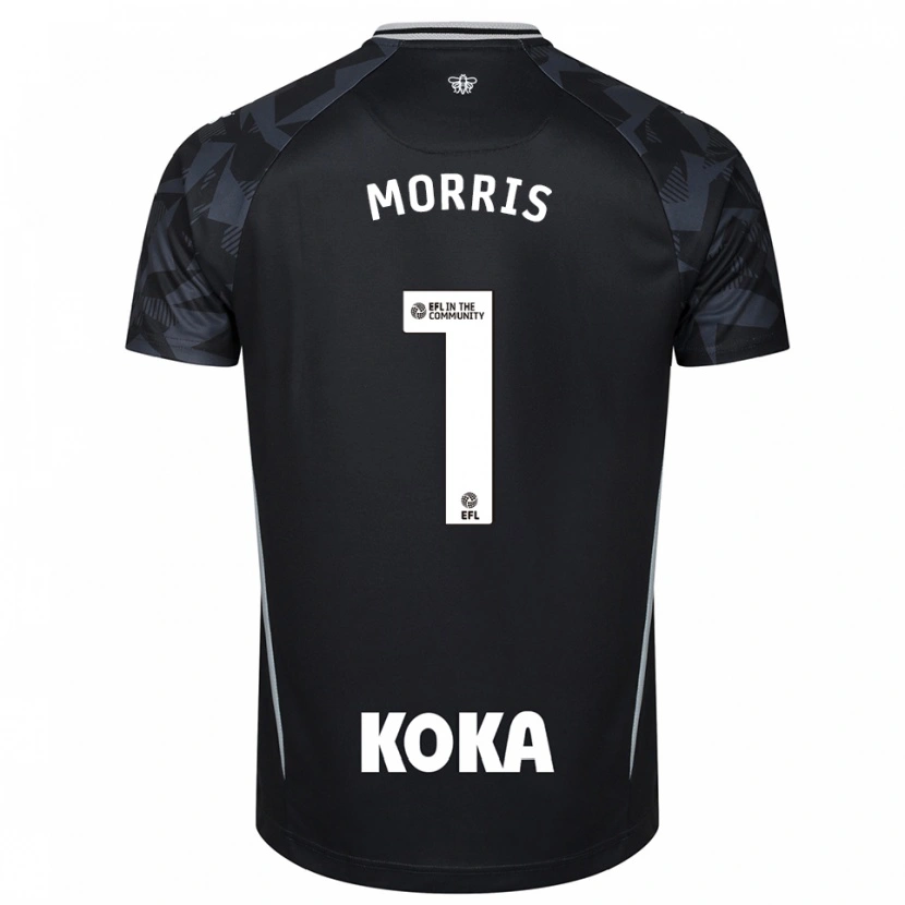 Danxen Donna Sam Morris #1 Maglia Gara Portiere Nero Blu 2025/26 Maglietta