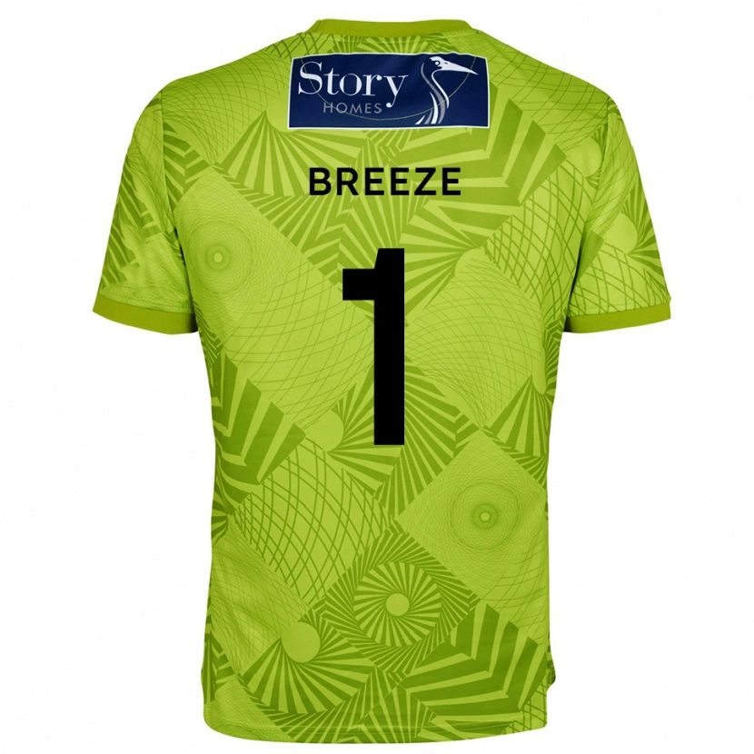 Danxen Donna Gabriel Breeze #1 Maglia Gara Portiere Verde Giallo 2025/26 Maglietta