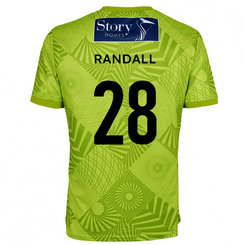 Danxen Donna Thomas Randall #28 Maglia Gara Portiere Verde Giallo 2025/26 Maglietta