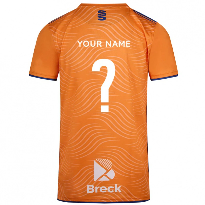 Danxen Donna AFC Fylde Maglia Gara Portiere Nero Arancio 2025/26 Maglietta