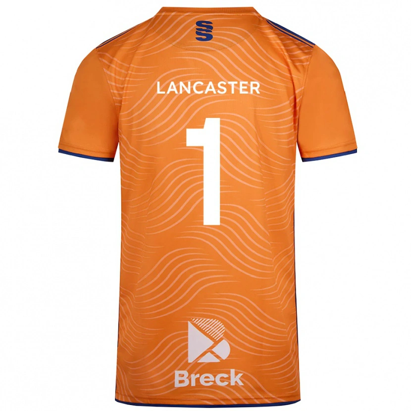 Danxen Donna Aaron Lancaster #1 Maglia Gara Portiere Nero Arancio 2025/26 Maglietta
