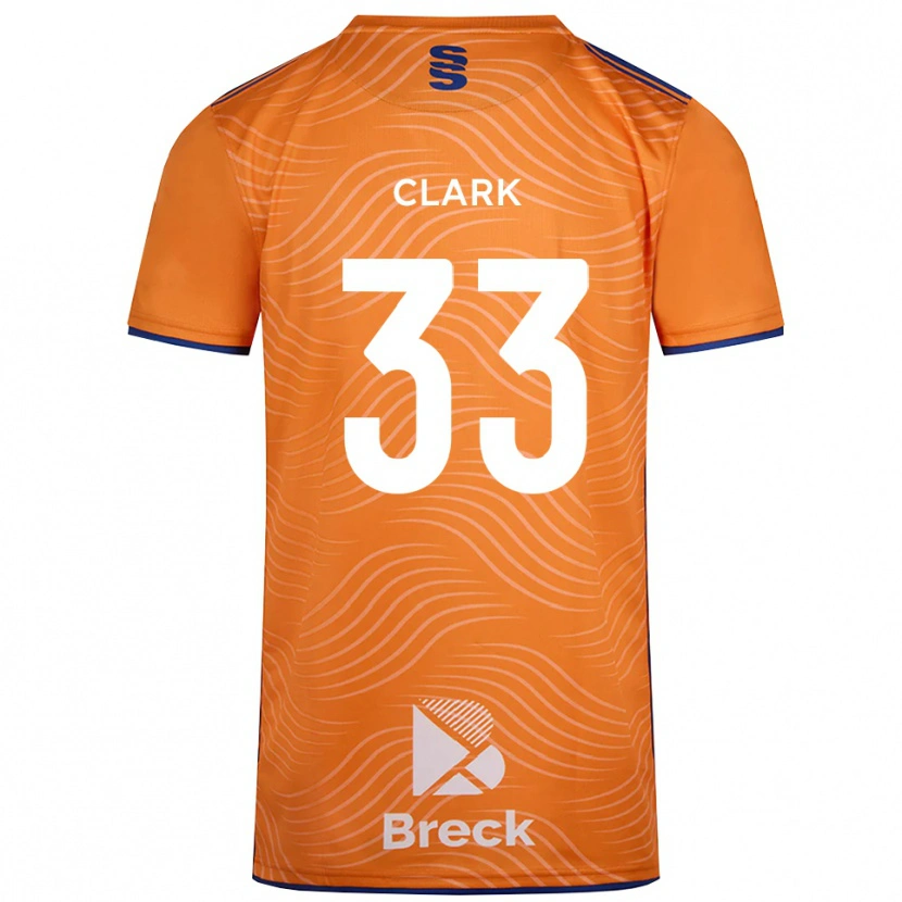 Danxen Donna Charlie Clark #33 Maglia Gara Portiere Nero Arancio 2025/26 Maglietta