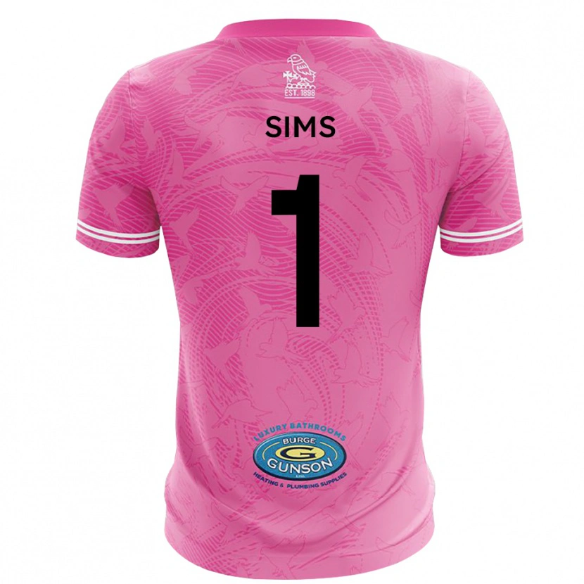 Danxen Donna Jack Sims #1 Maglia Gara Portiere Bianco Rosa 2025/26 Maglietta