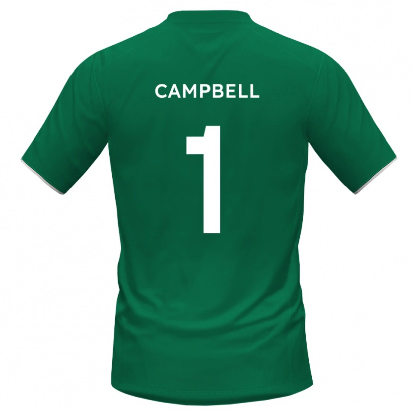 Danxen Donna Maison Campbell #1 Maglia Gara Portiere Verde Bianco 2025/26 Maglietta