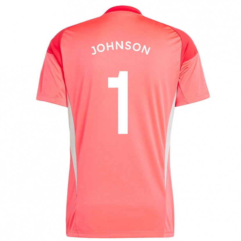 Danxen Donna Sam Johnson #1 Maglia Gara Portiere Rosso Arancio 2025/26 Maglietta