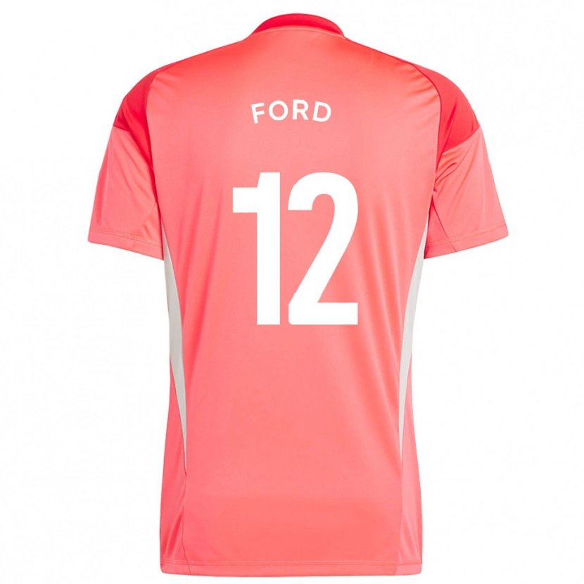 Danxen Donna Nathaniel Ford #12 Maglia Gara Portiere Rosso Arancio 2025/26 Maglietta