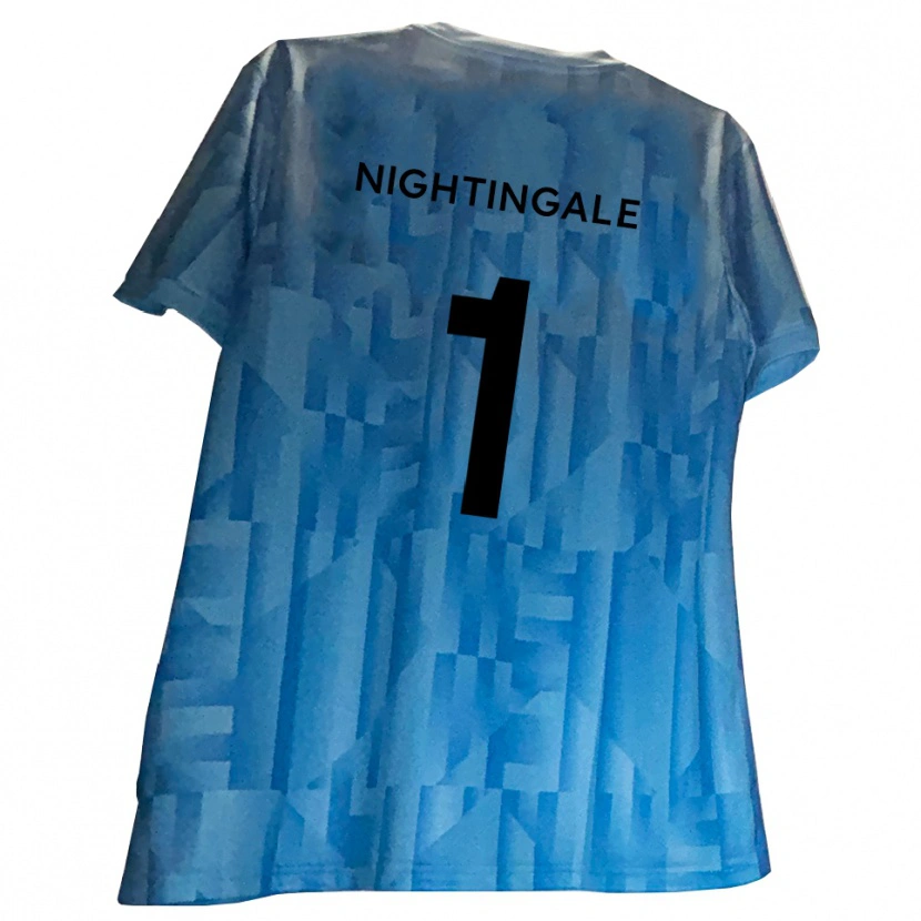 Danxen Donna Ben Nightingale #1 Maglia Gara Portiere Blu Bianco 2025/26 Maglietta