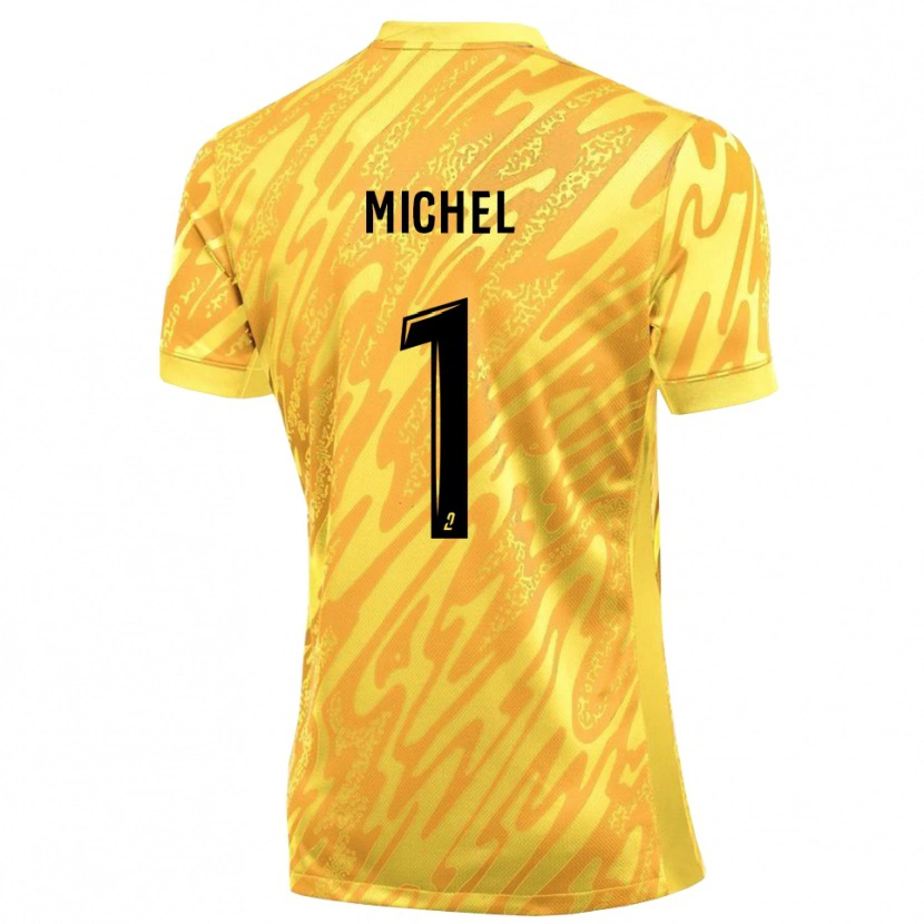 Danxen Donna Mathieu Michel #1 Maglia Gara Portiere Arancio Giallo 2025/26 Maglietta
