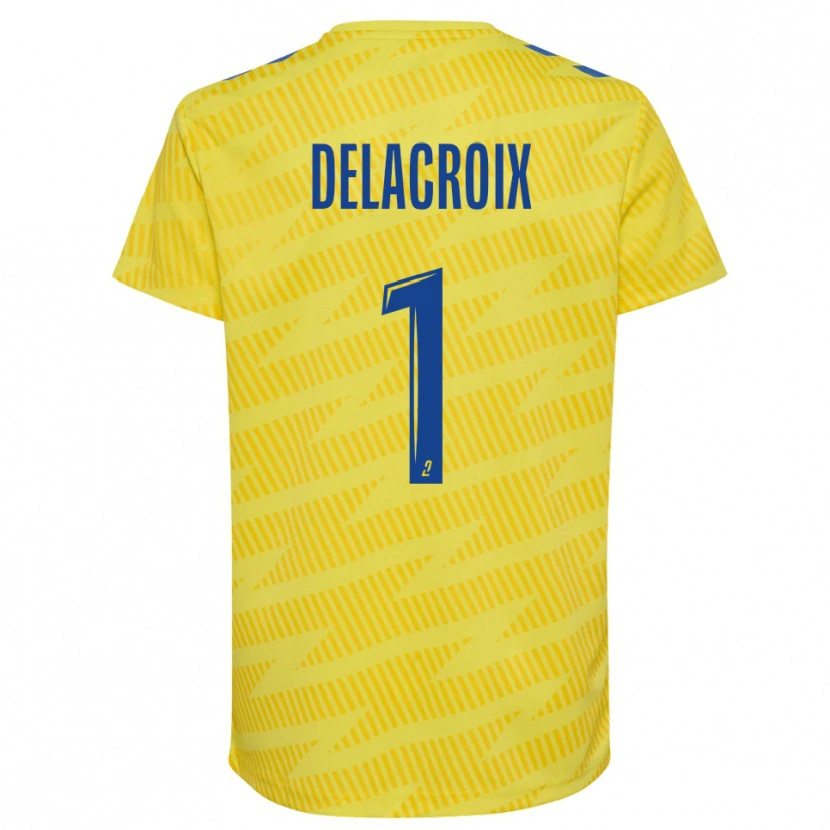 Danxen Donna Noa Delacroix #1 Maglia Gara Portiere Blu Giallo 2025/26 Maglietta