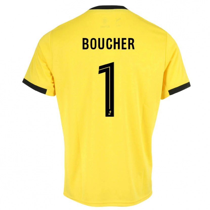 Danxen Donna Zacharie Boucher #1 Maglia Gara Portiere Nero Giallo 2025/26 Maglietta