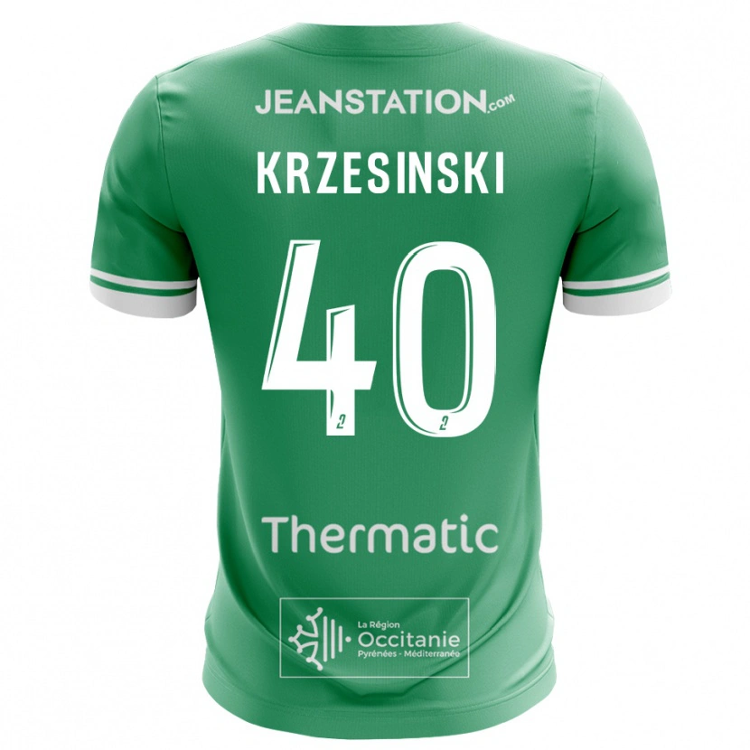 Danxen Donna Clément Krzesinski #40 Maglia Gara Portiere Verde Bianco 2025/26 Maglietta