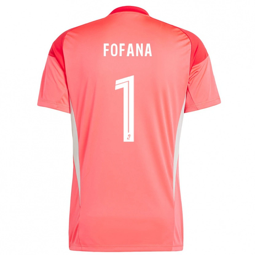 Danxen Donna Cheik Fofana #1 Maglia Gara Portiere Bianco Rosso Arancio 2025/26 Maglietta