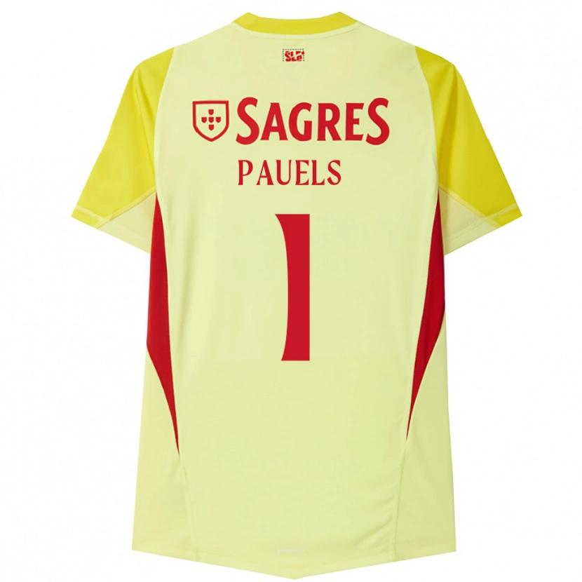 Danxen Donna Lena Pauels #1 Maglia Gara Portiere Giallo Rosso 2025/26 Maglietta
